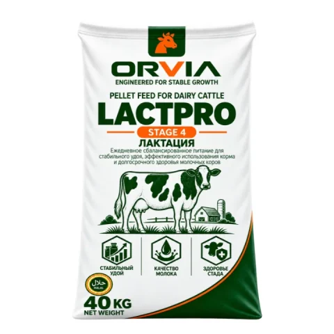 Мешок комбикорма ORVIA для дойных коров Лактация, 40 кг