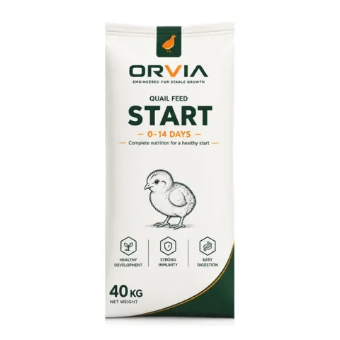 Мешок 40 кг комбикорма ORVIA для перепелов